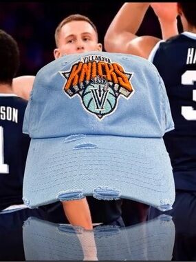 Villanova Knicks Light Blue Distressed Baseball Cap